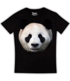 панда на черной